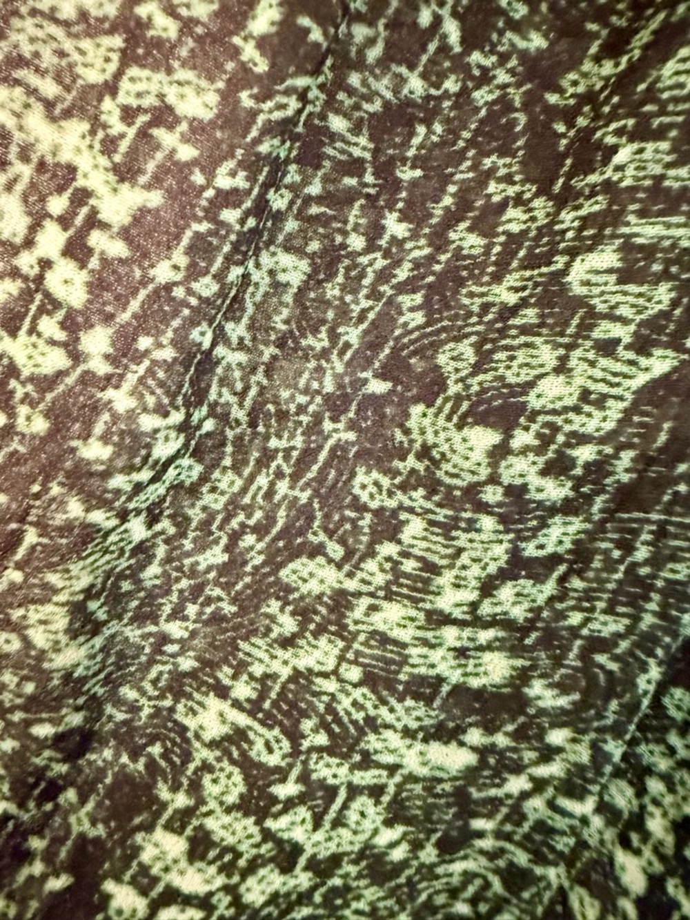 ba&sh Green Printed Peplum Blouse Small - Picture 9 of 10